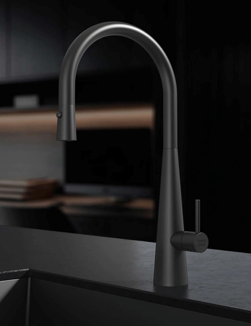 Vòi rửa PLADOS NEWMIX90 NANOSTONE N6 DEEP BLACK