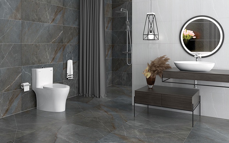 Bồn cầu 1 khối Viglacera Platinum P.11.321 nắp êm