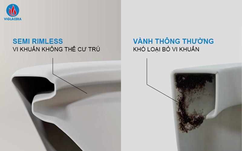 Bồn cầu 1 khối Viglacera Platinum P.11.350 nắp êm