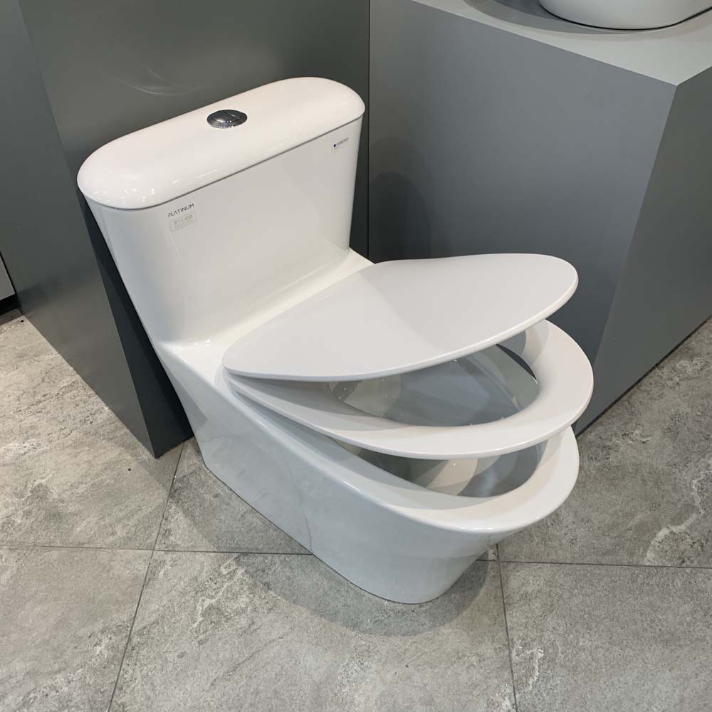 Bồn cầu 1 khối Victory Viglacera Platinum P.11.450 nắp êm