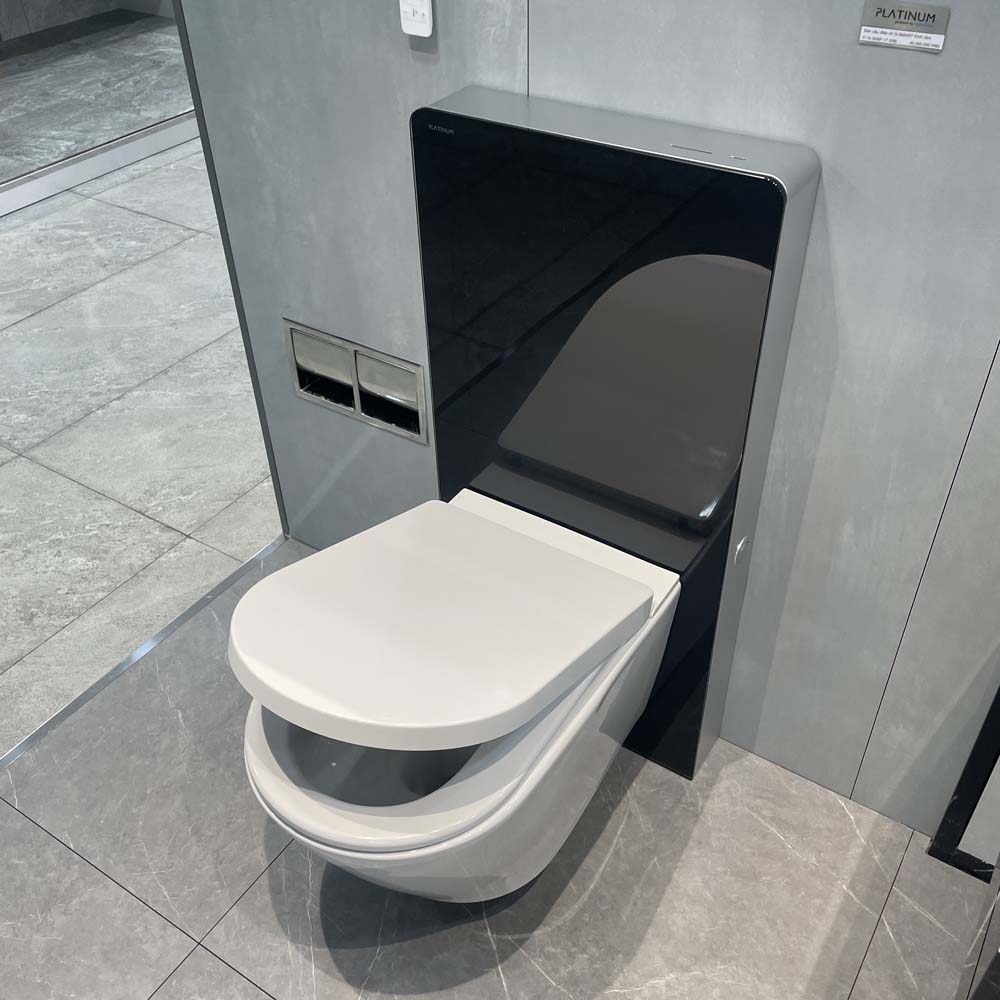 Bồn cầu treo tường nắp điện tử G-Smart Viglacera Platinum P.16.320-B