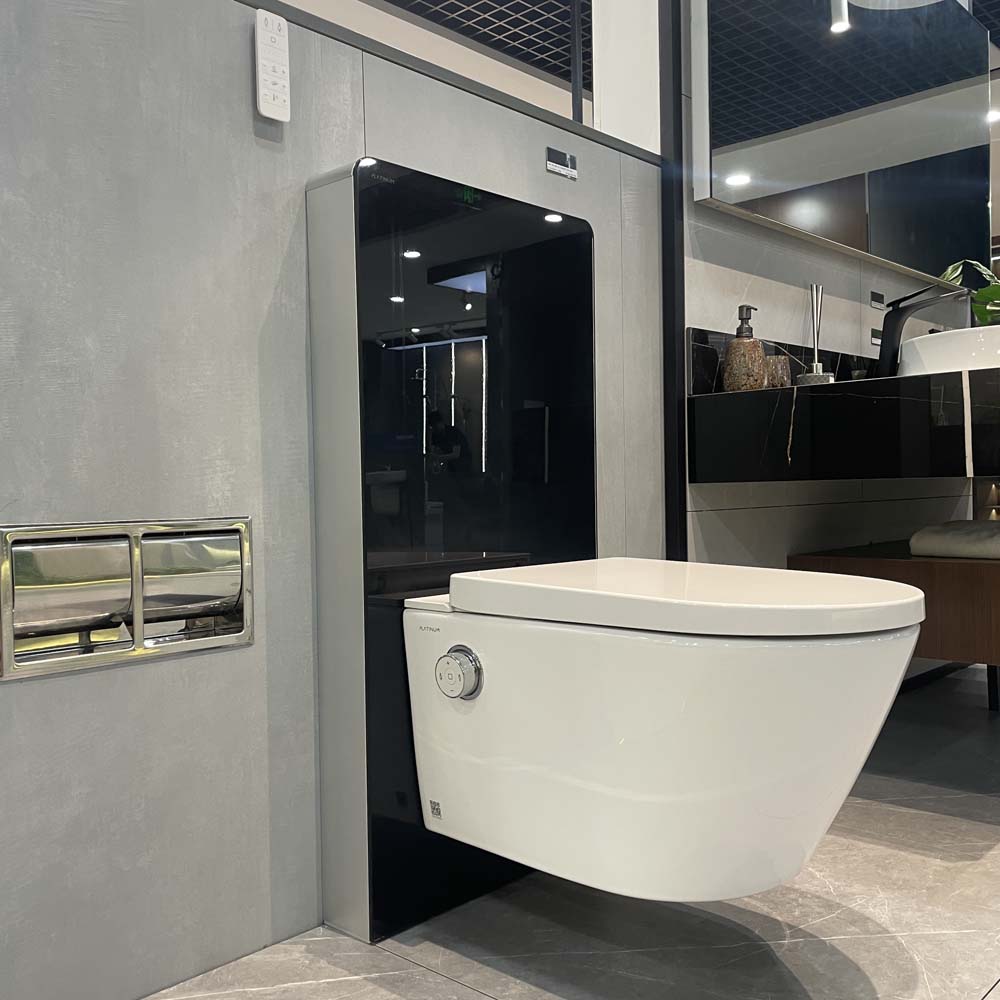 Bồn cầu treo tường nắp điện tử G-Smart Viglacera Platinum P.16.320-B