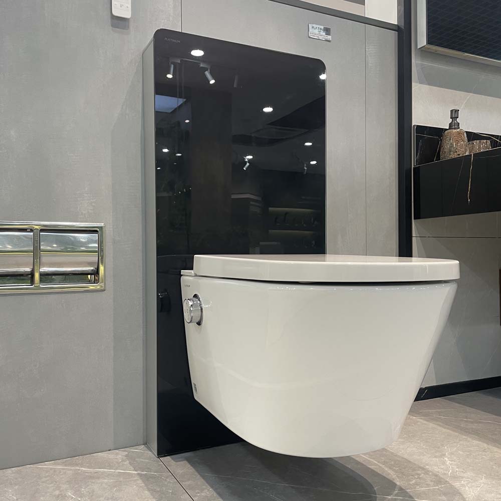 Bồn cầu treo tường nắp điện tử G-Smart Viglacera Platinum P.16.320-B