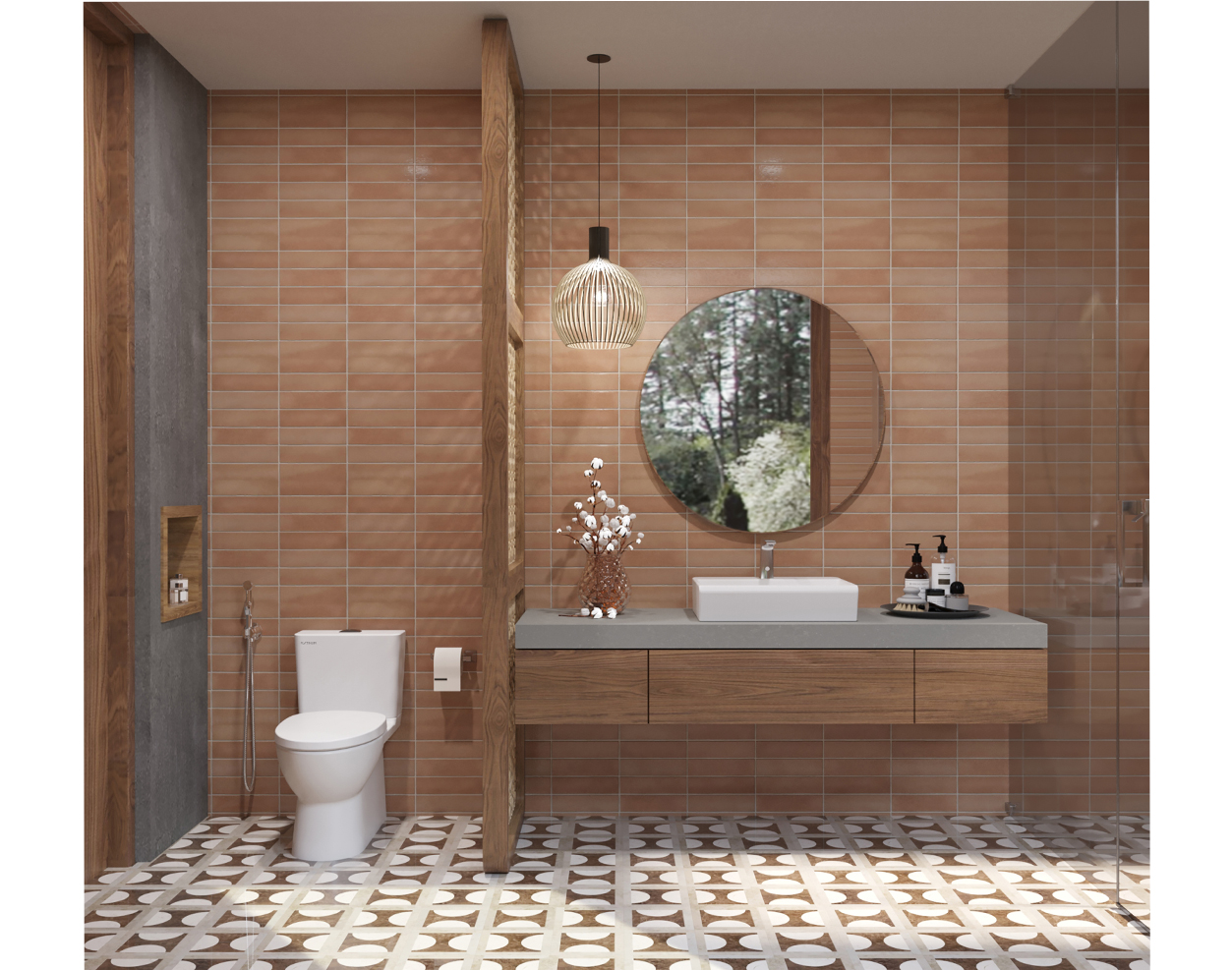 Bồn cầu 2 khối Waterfall Viglacera Platinum P.12.600 nắp êm