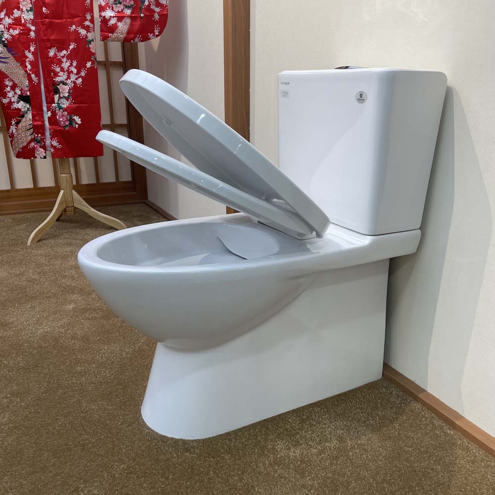 Bồn cầu 2 khối Waterfall Viglacera Platinum P.12.600 nắp êm