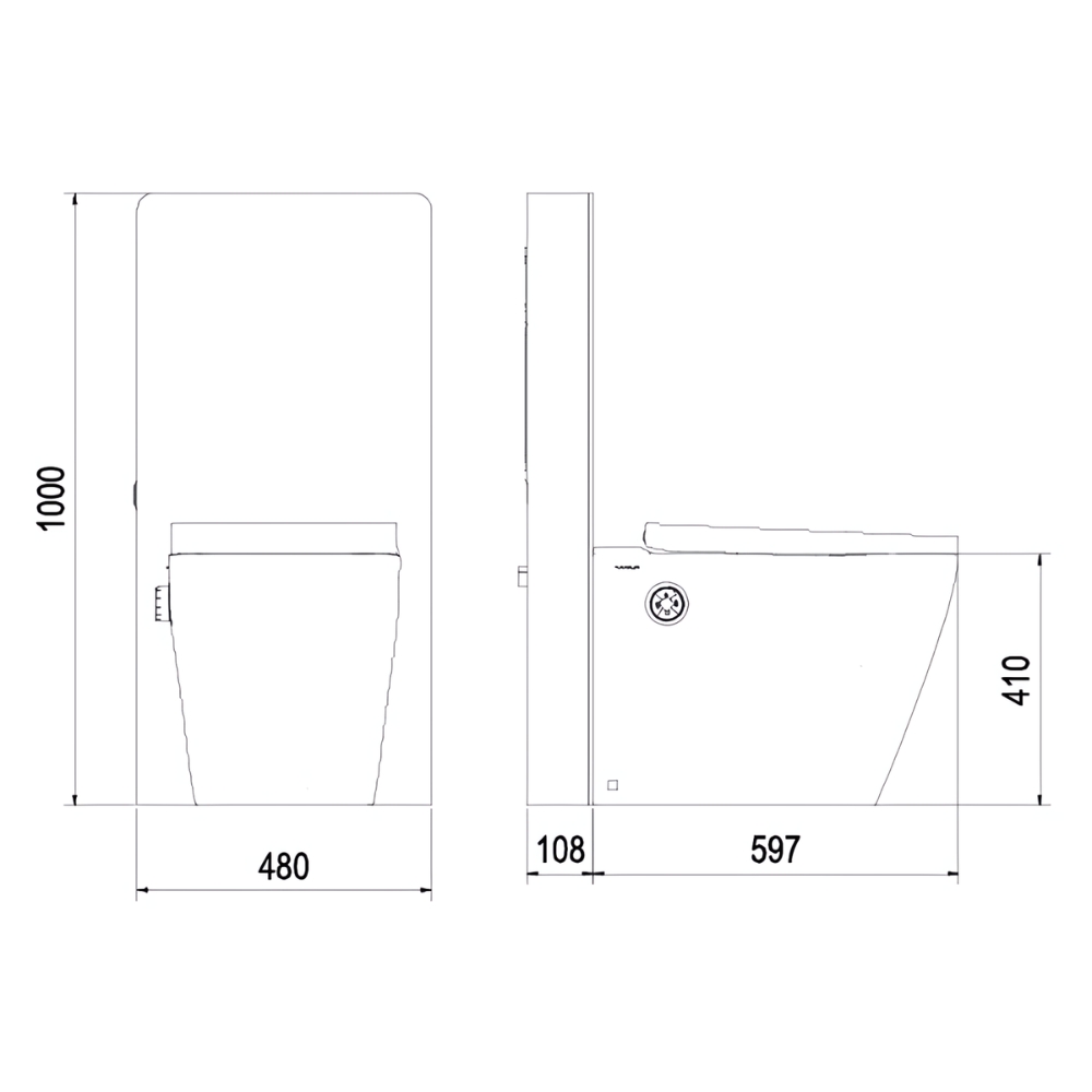Bồn cầu đặt sàn nắp điện tử G-Smart Viglacera Platinum P.16.321-B