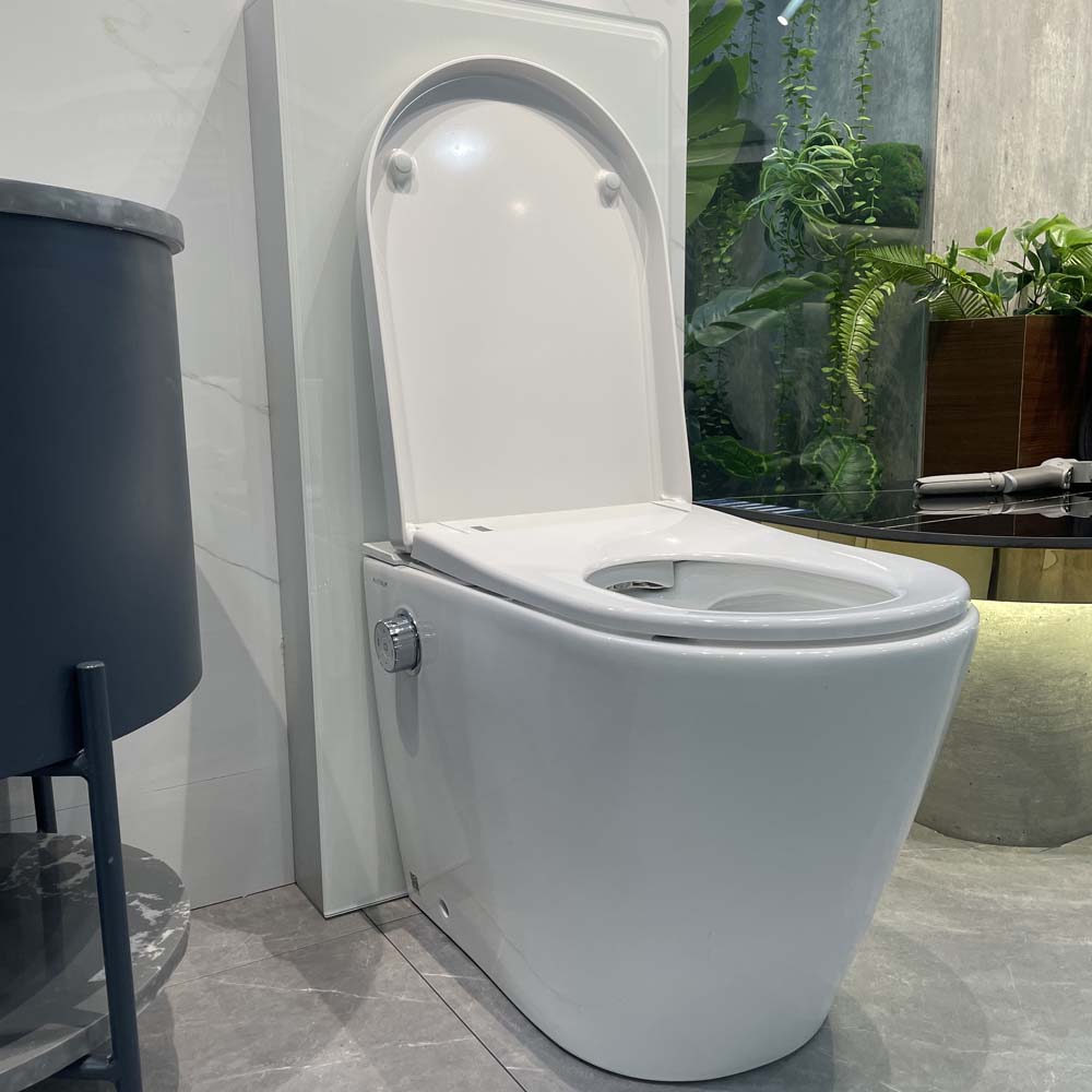 Bồn cầu đặt sàn nắp điện tử G-Smart Viglacera Platinum P.16.321-W