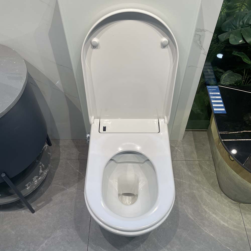 Bồn cầu đặt sàn nắp điện tử G-Smart Viglacera Platinum P.16.321-W