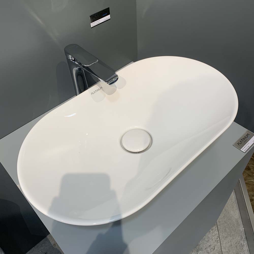 Chậu lavabo đặt bàn Viglacera Platinum P.21.450