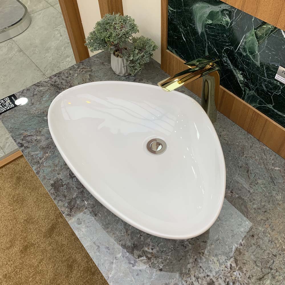 Chậu lavabo đặt bàn Viglacera Platinum P.23.321