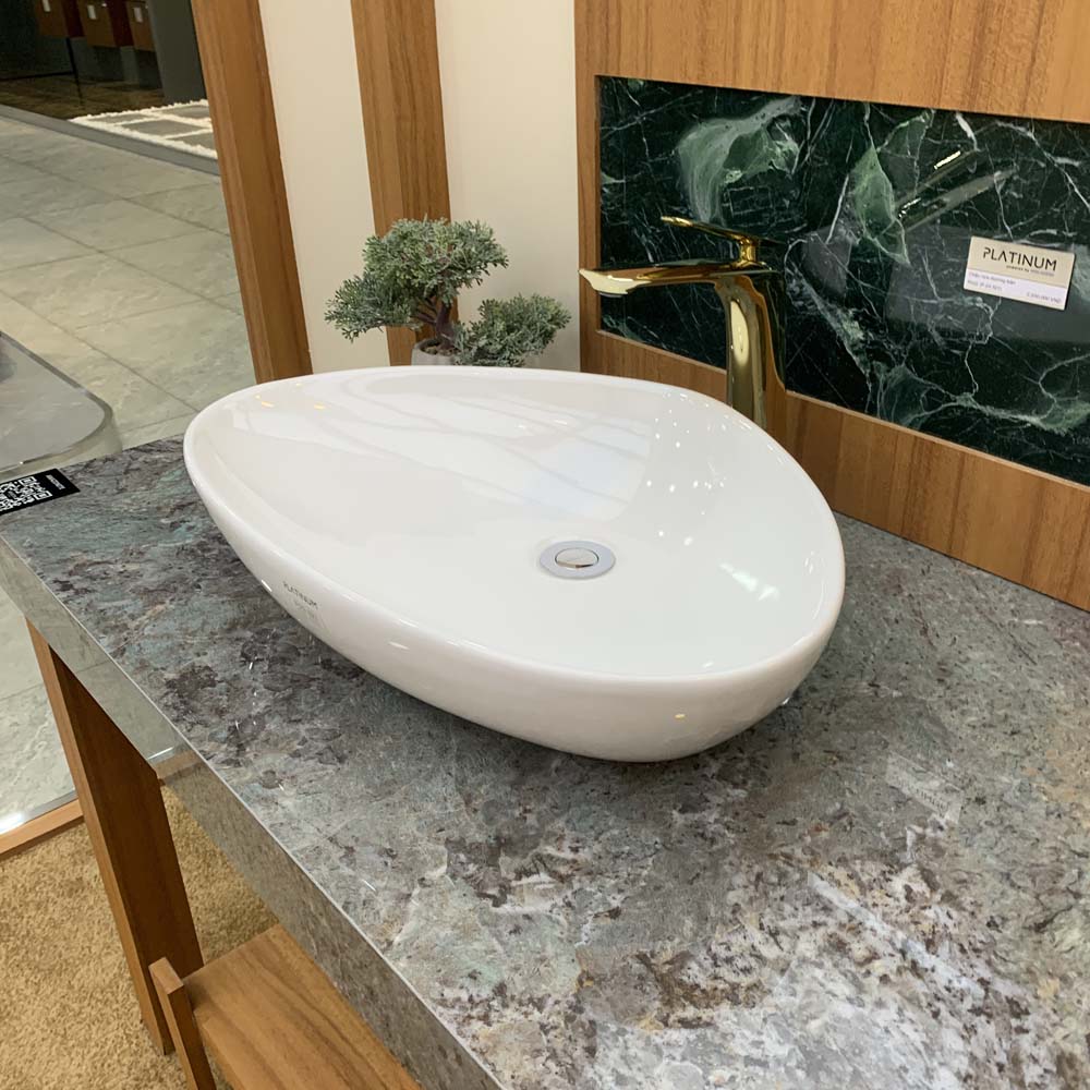 Chậu lavabo đặt bàn Viglacera Platinum P.23.321