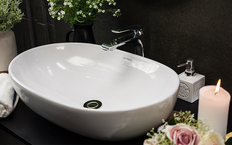 Chậu lavabo đặt bàn Viglacera Platinum P.23.350