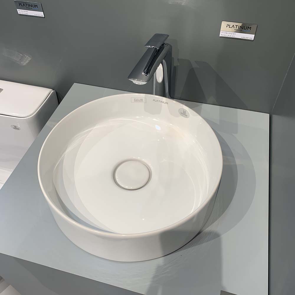 Chậu lavabo đặt bàn Viglacera Platinum P.21.150