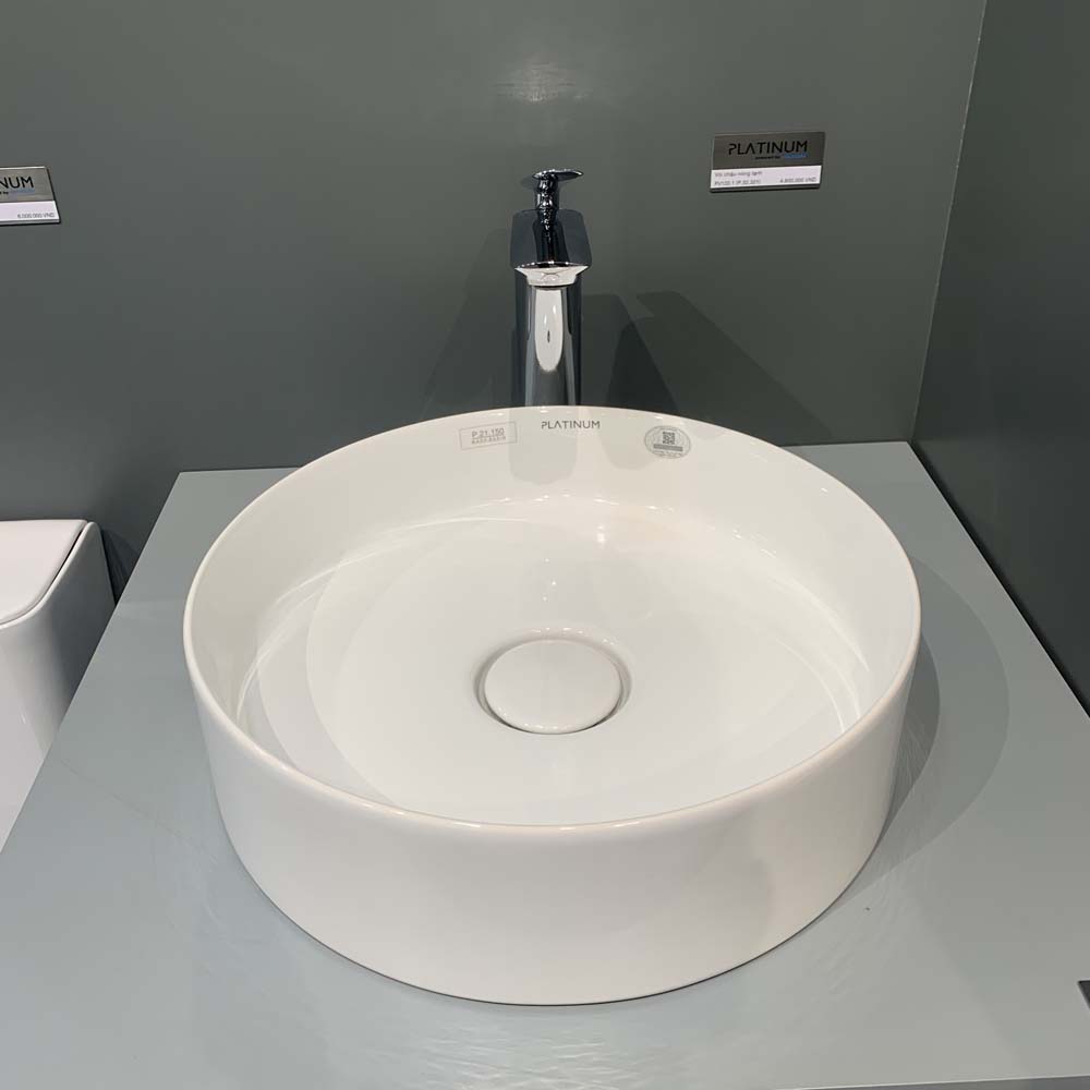 Chậu lavabo đặt bàn Viglacera Platinum P.21.150