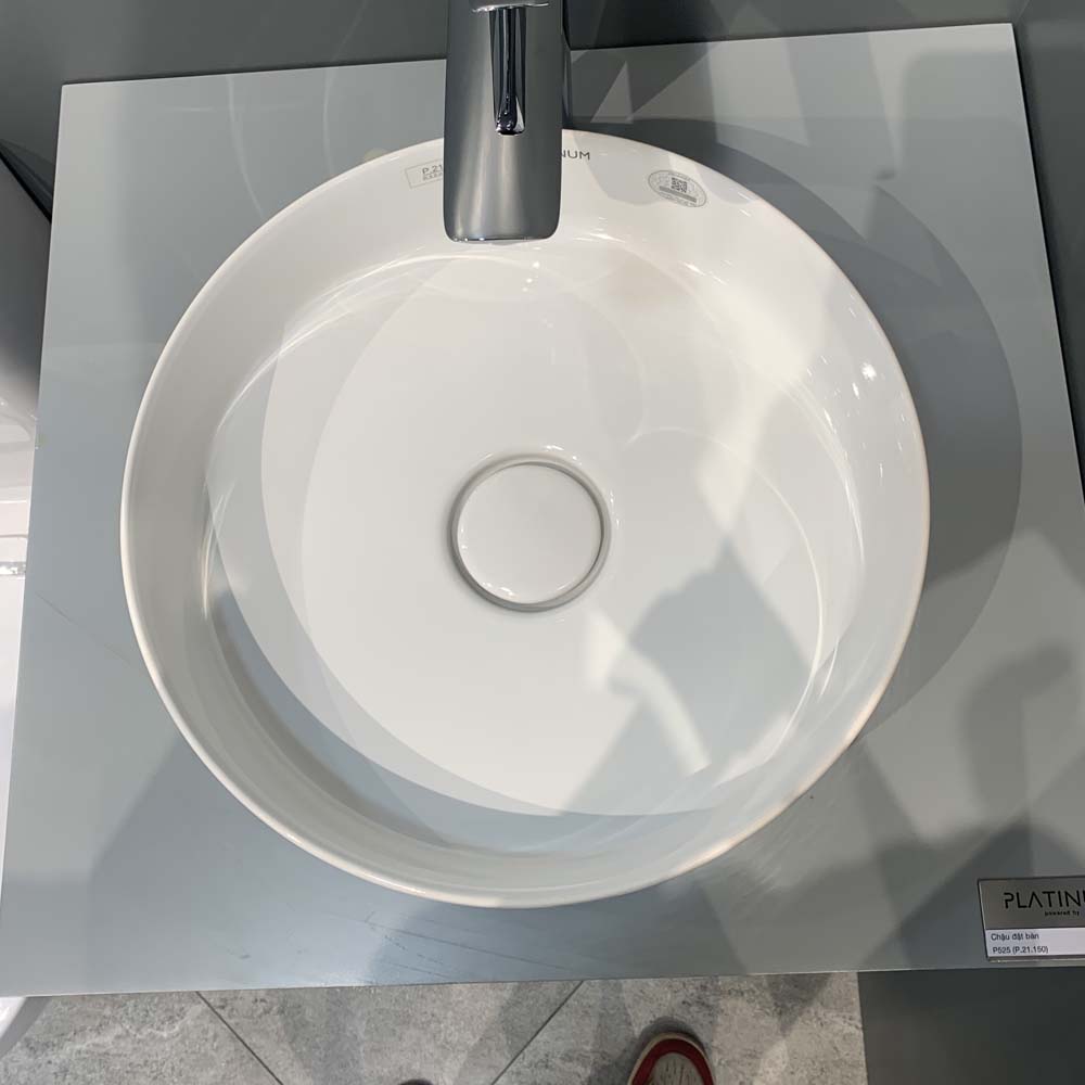 Chậu lavabo đặt bàn Viglacera Platinum P.21.150