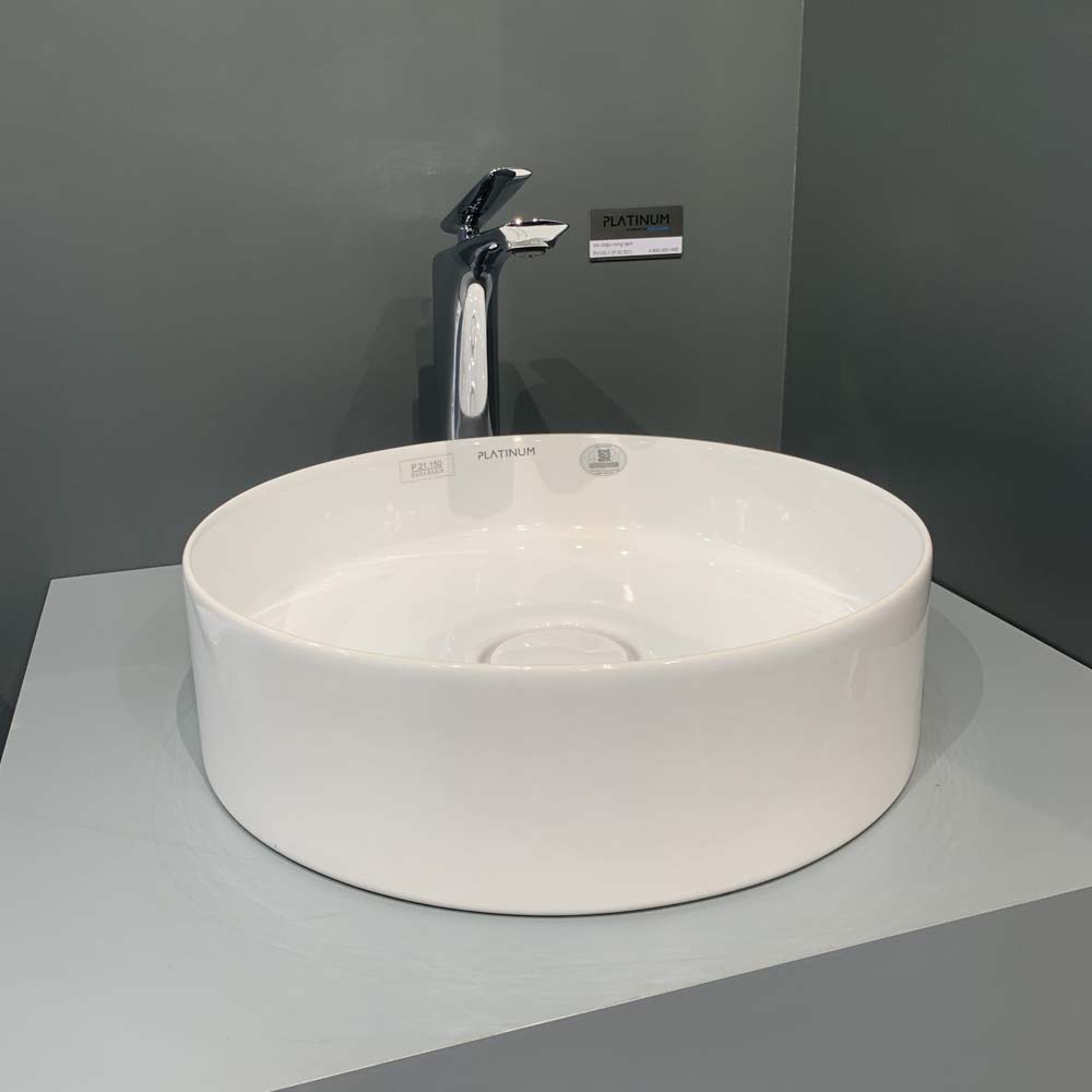 Chậu lavabo đặt bàn Viglacera Platinum P.21.150