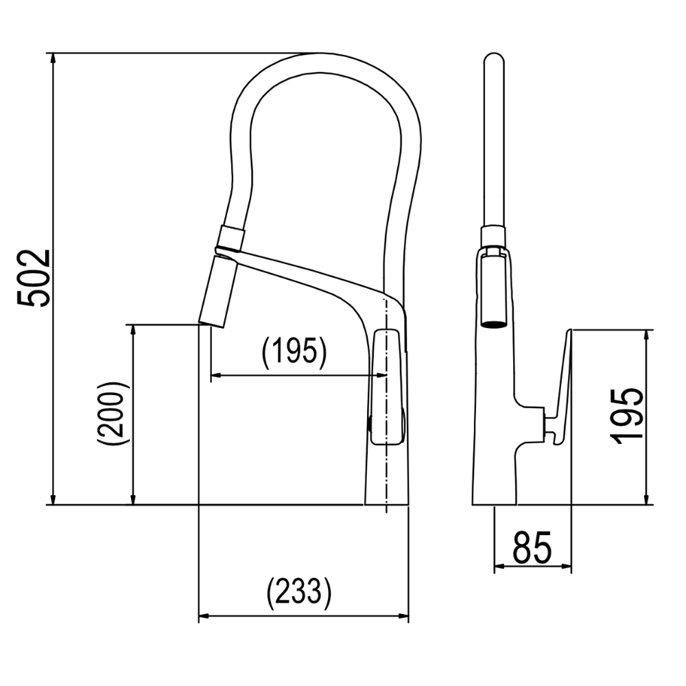 Vòi bếp nóng lạnh Viglacera Platinum PV711 (P.55.321)