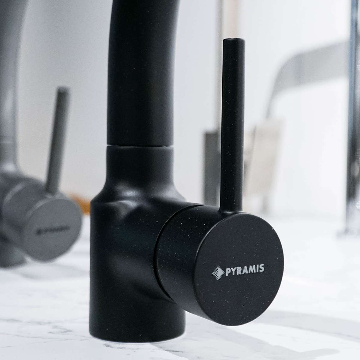 Vòi rửa chén bát PYRAMIS Armonica Classic Carbon