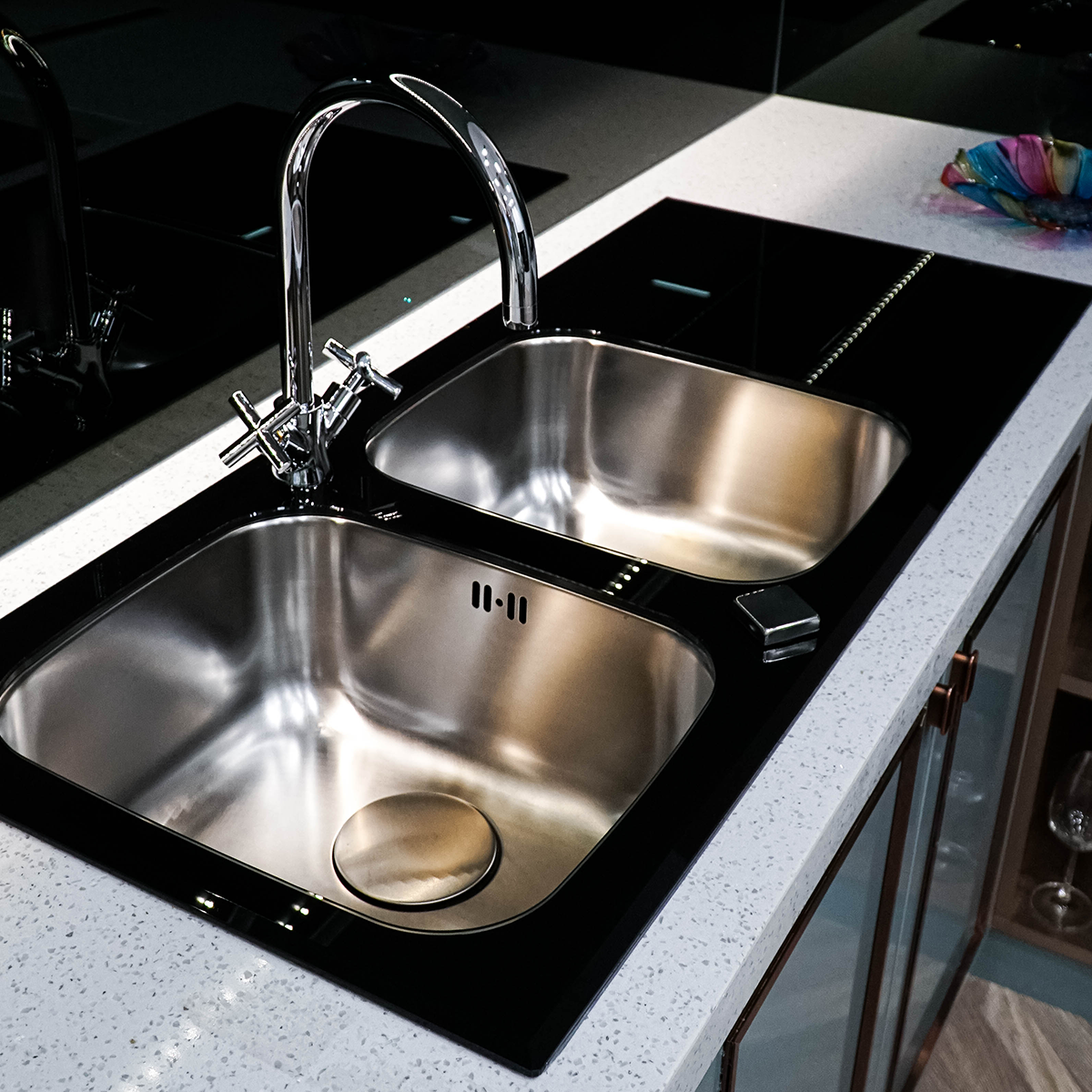 Chậu rửa bát PYRAMIS Concerto 2B 1D – Black