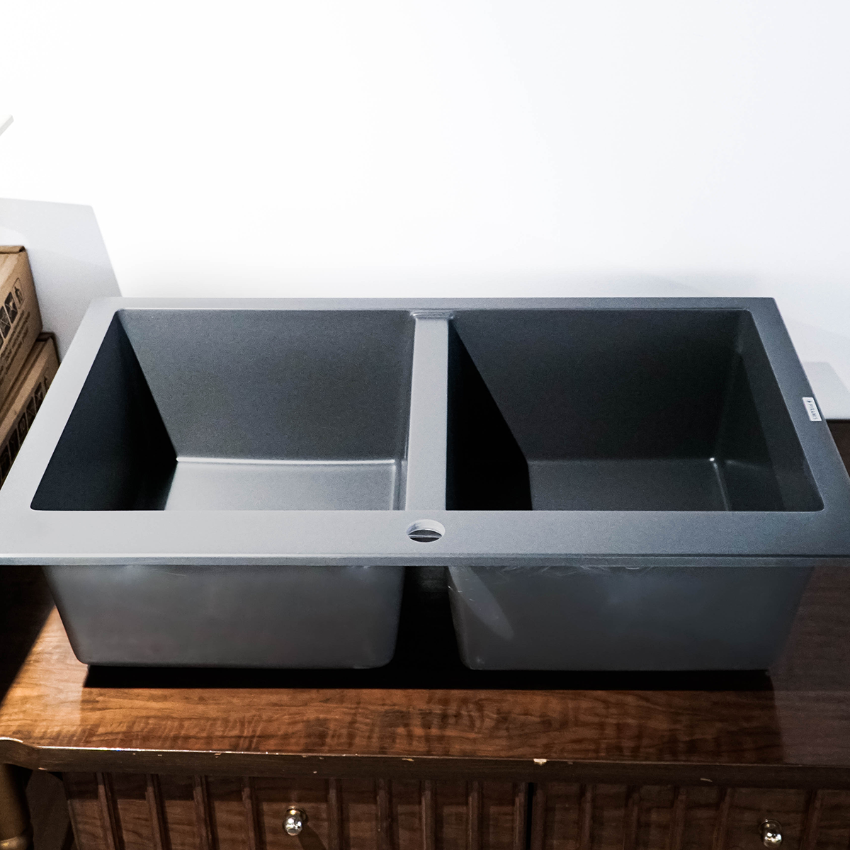 Chậu rửa bát PYRAMIS Pyragranite Alazia 2B Iron Grey