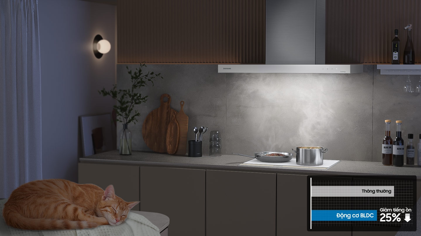 Hút siêu êm ái với động cơ BLDC không chổi than giảm tiếng ổn