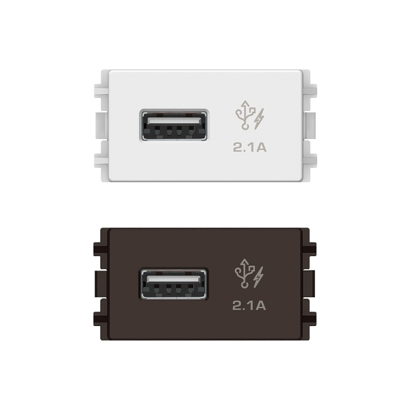 Ổ sạc USB 2.1A đơn size S Schneider Zencelo A 8431USB