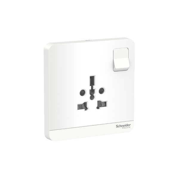 Bộ ổ cắm đơn đa năng 16A có công tắc Schneider AvatarOn E8315TS