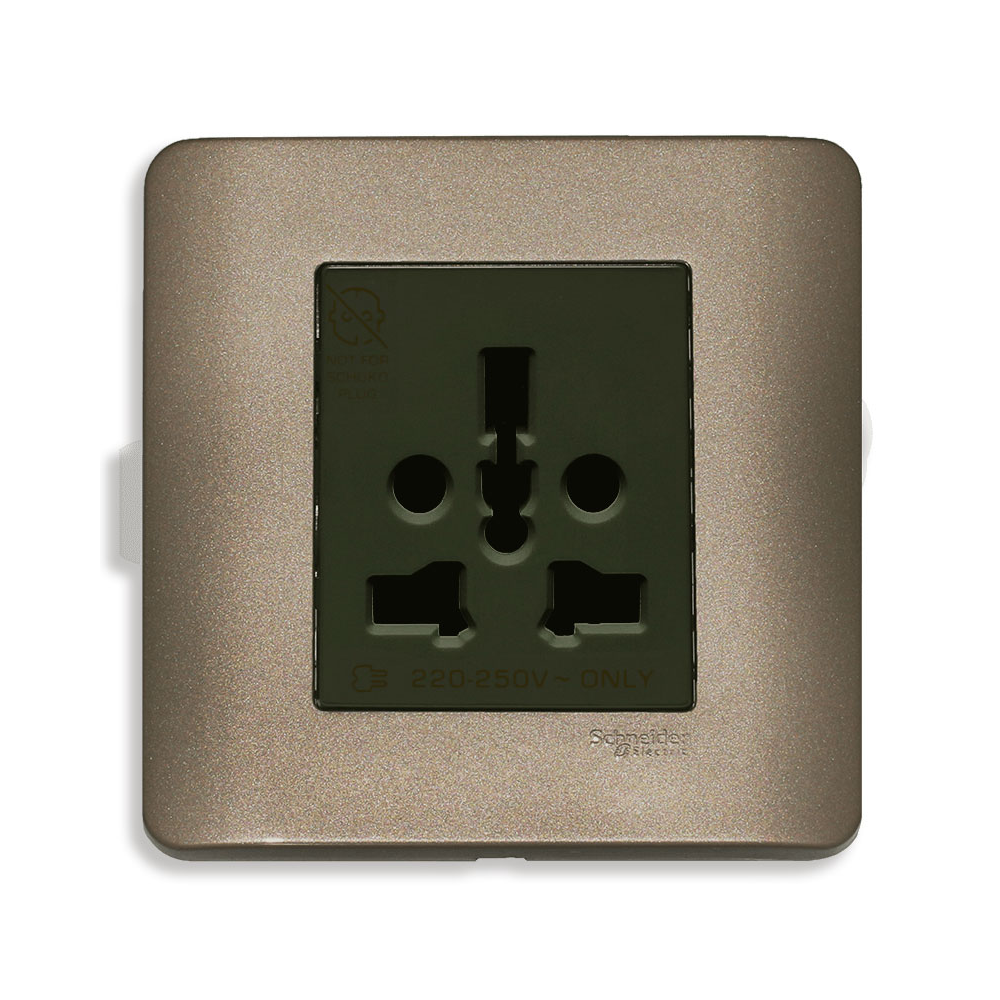 Bộ ổ cắm đơn đa năng 16A Schneider Zencelo E84426