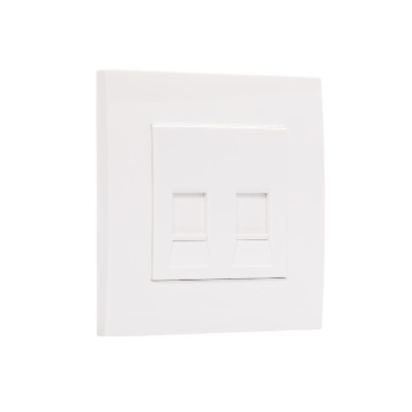 Bộ ổ cắm mạng cat6 đôi Schneider Vivace KB32RJ6