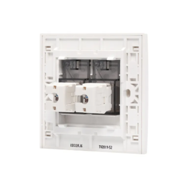 Bộ ổ cắm mạng cat6 đôi Schneider Vivace KB32RJ6