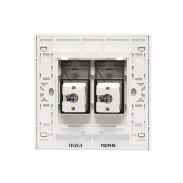 Bộ ổ cắm mạng cat6 đôi Schneider Vivace KB32RJ6