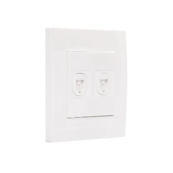 Bộ ổ cắm điện thoại đôi Schneider Vivace KB32TS
