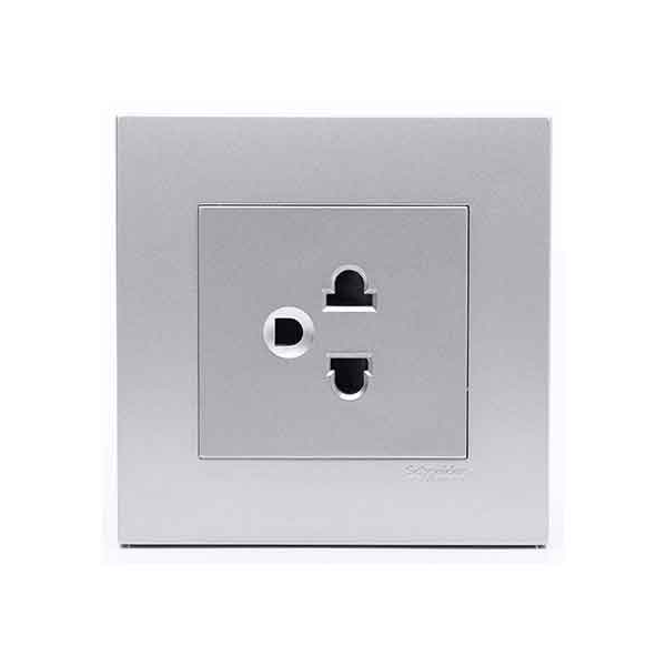 Bộ ổ cắm đơn 3 chấu 16A Schneider Vivace KB426UEST