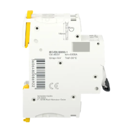 Cầu dao tự động Acti9 iK60N MCB 2P 6kA 230V C curve Schneider A9K2-2