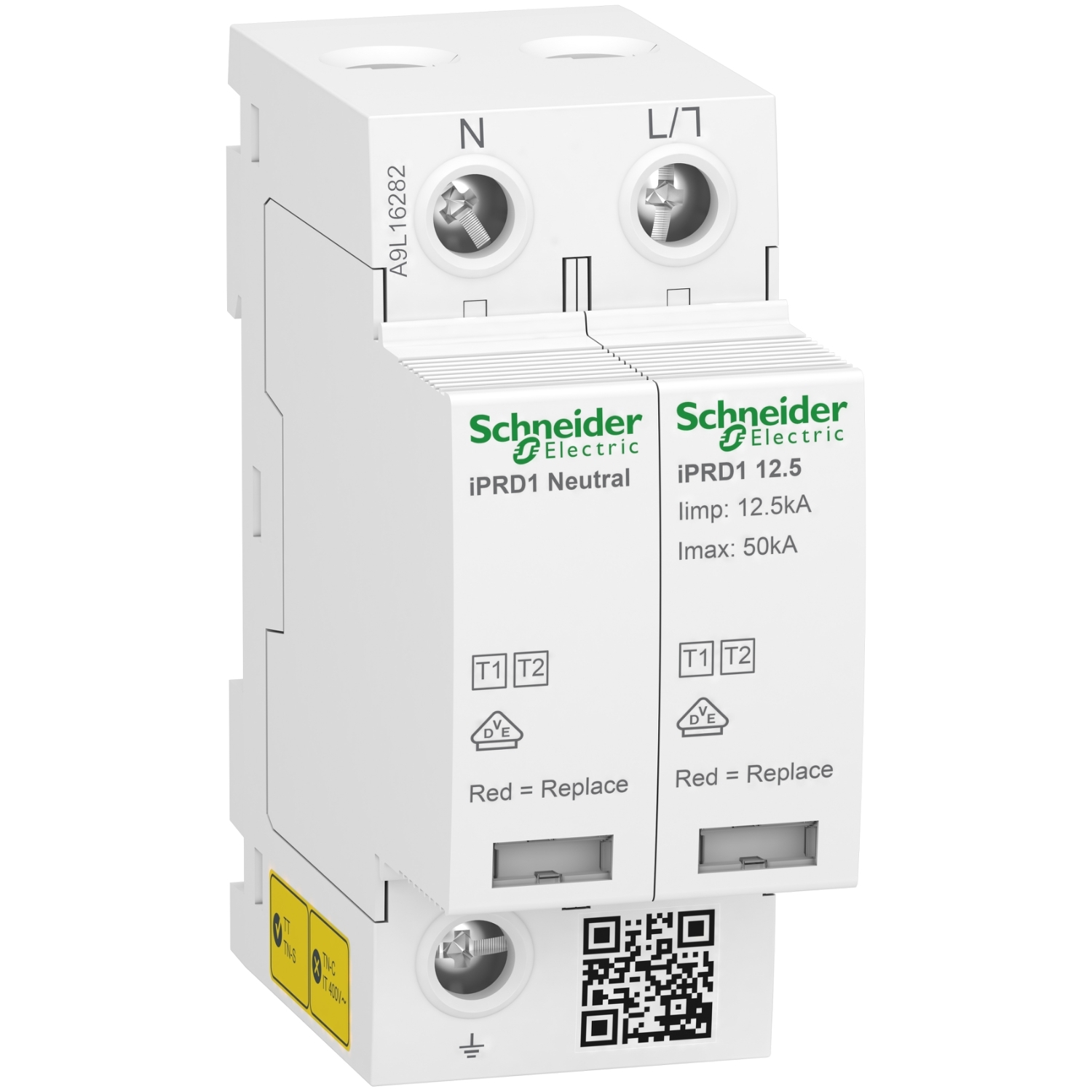 Thiết bị chống sét lan truyền SPD Acti9 iPRD1 loại 2 1P/1P+N 230V Draw-out Schneider A9L16