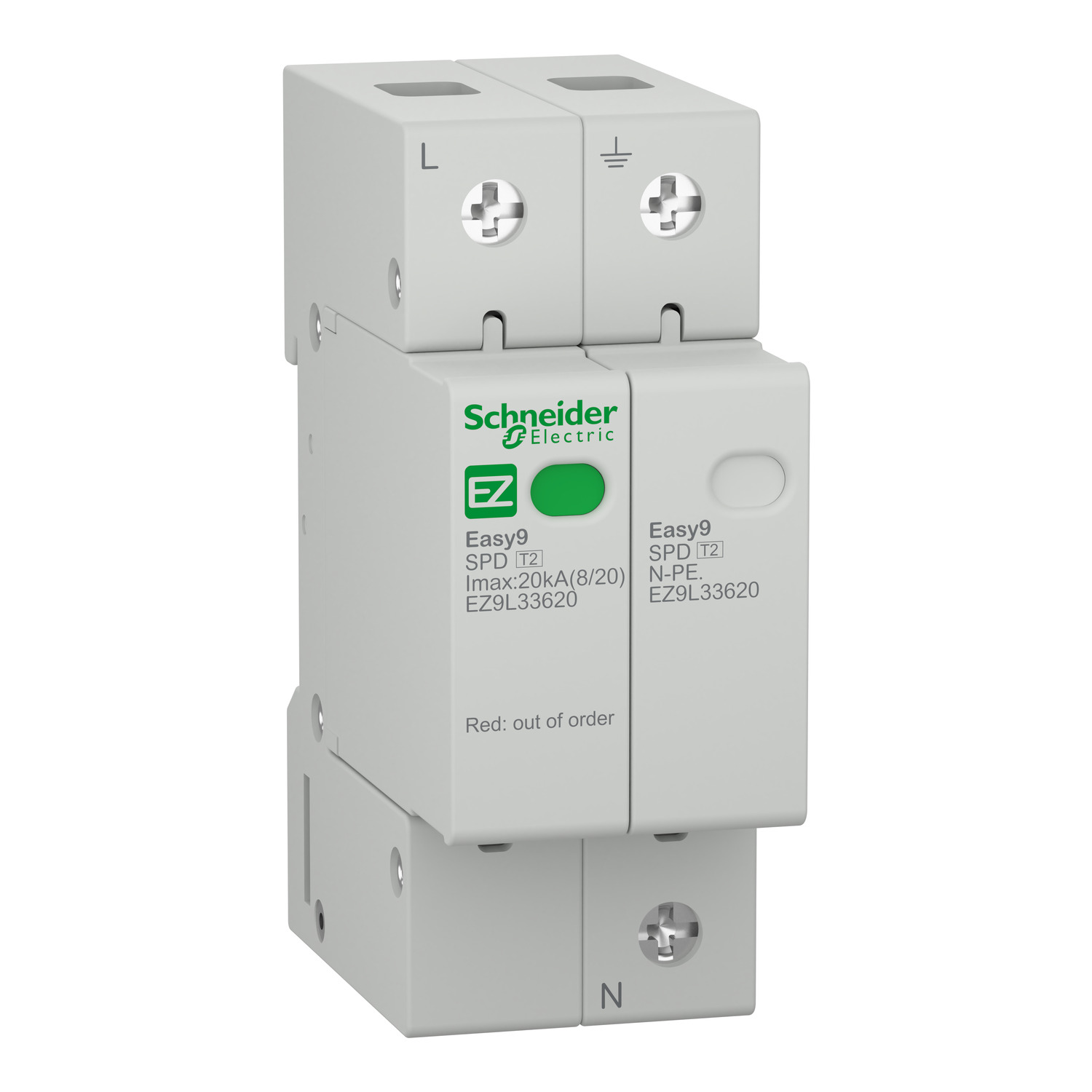 Cầu dao bảo vệ quá tải ngắn mạch và chống rò Easy9 Slim RCBO 1P+N 4.5kA 30mA AC type Schneider EZ9D336