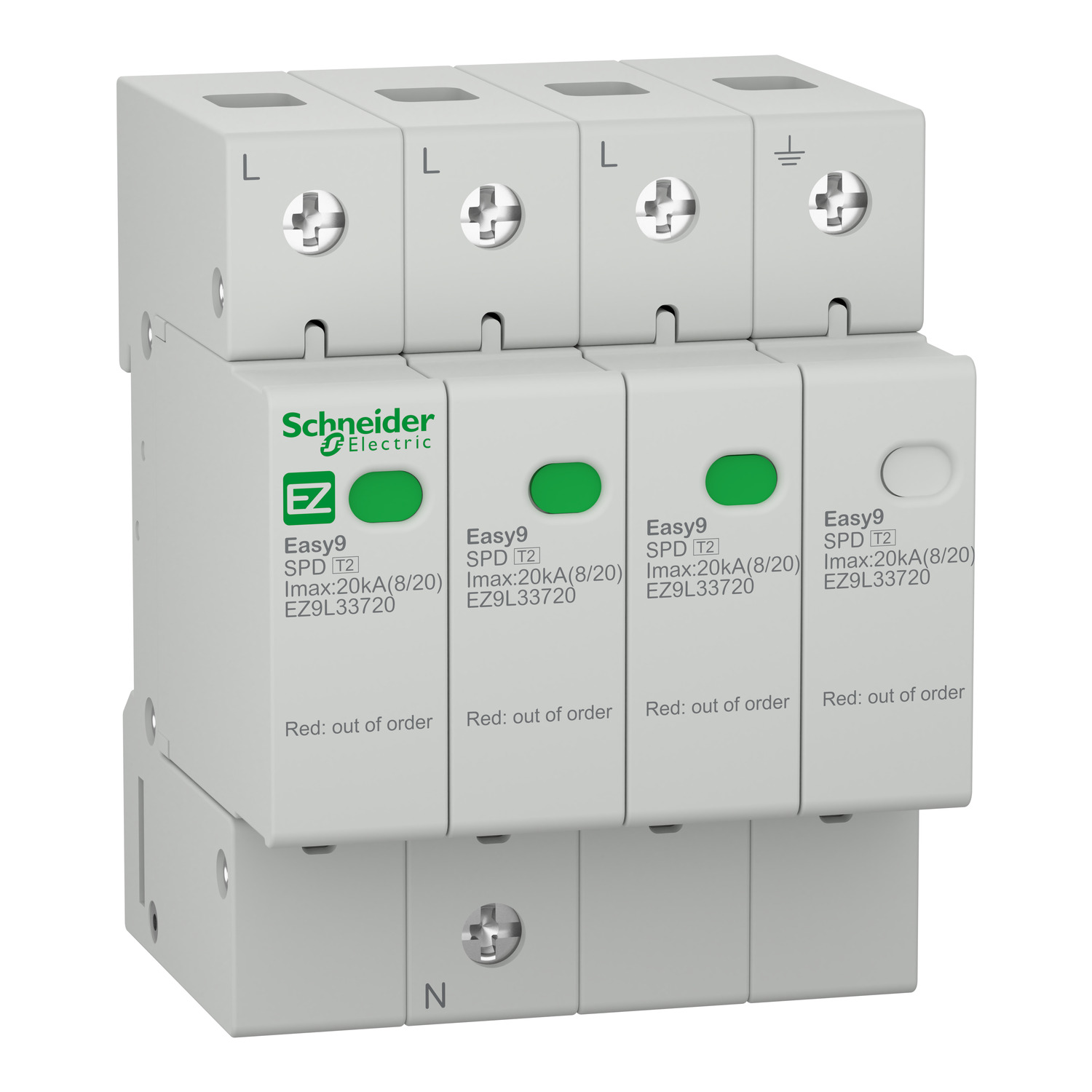 Cầu dao bảo vệ quá tải ngắn mạch và chống rò Easy9 Slim RCBO 1P+N 4.5kA 30mA AC type Schneider EZ9D336