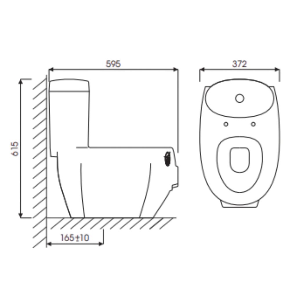 Bồn cầu 1 khối trẻ em Piggy Thiên Thanh CE0217