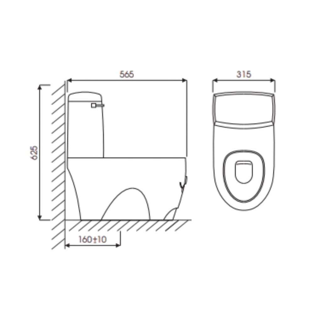 Bồn cầu 2 khối trẻ em Puppy Thiên Thanh CE0317
