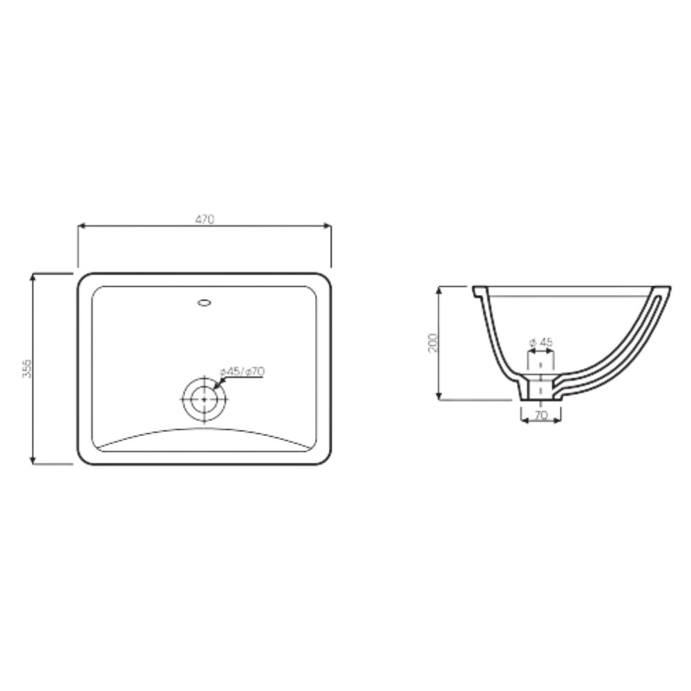 Chậu rửa mặt lavabo âm bàn Thiên Thanh LB02