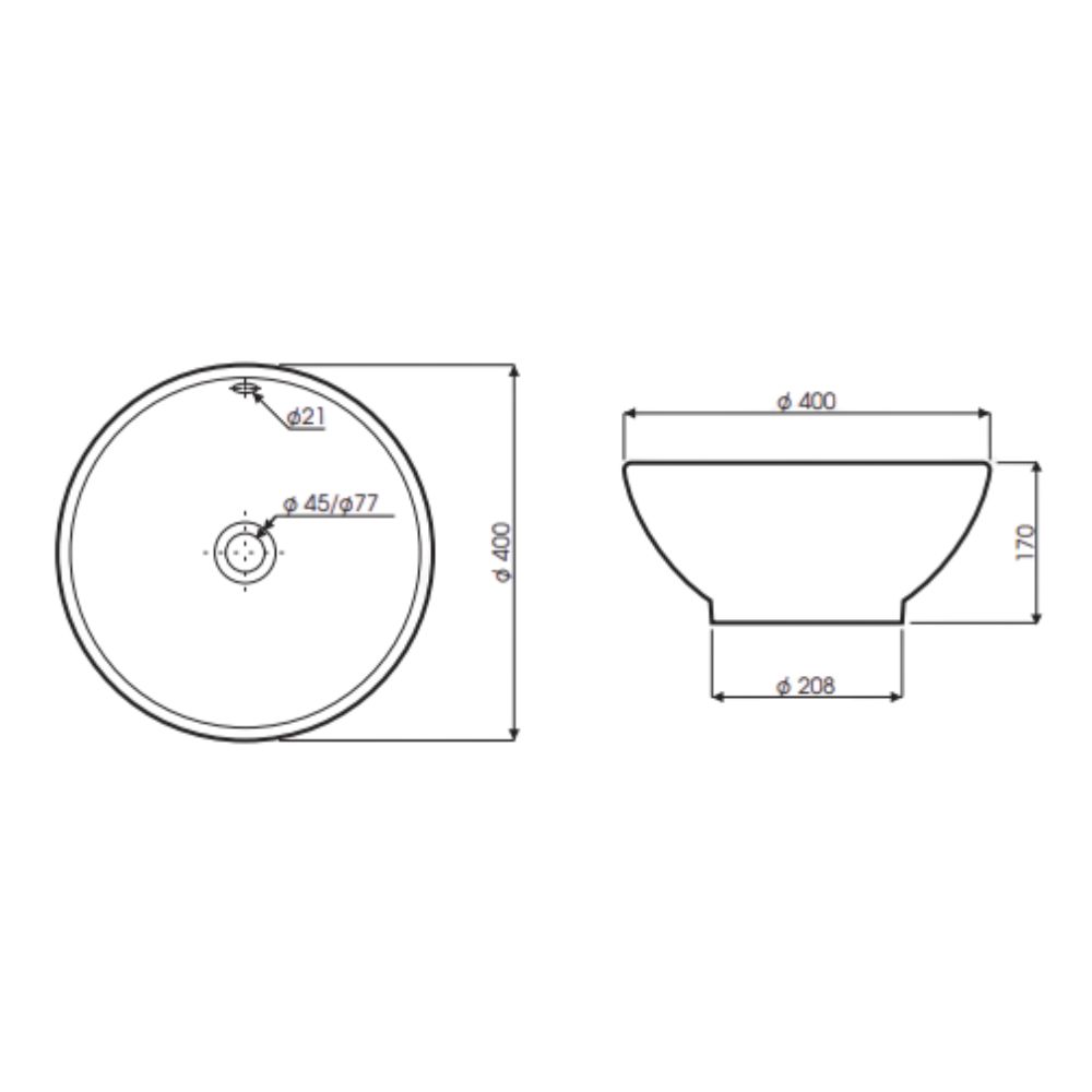 Chậu rửa mặt lavabo đặt bàn Thiên Thanh LD02