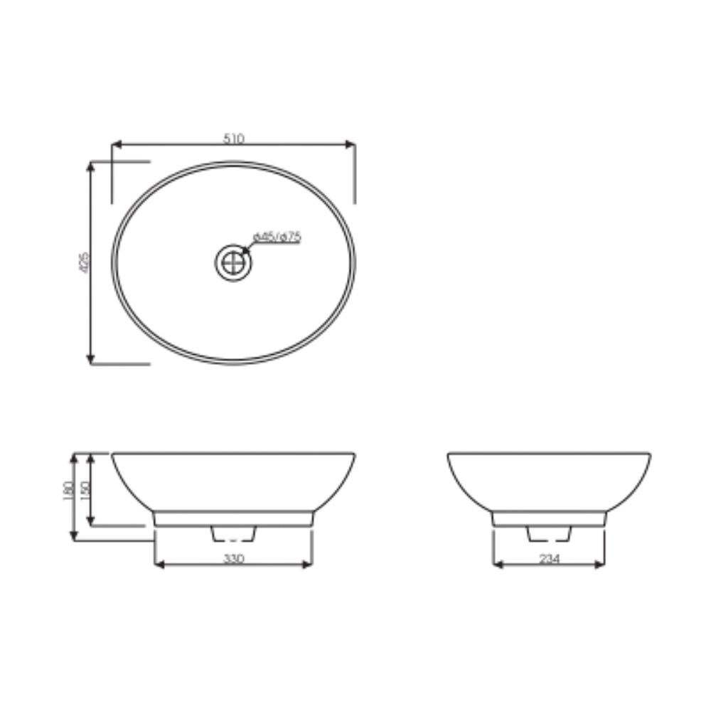 Chậu rửa mặt lavabo đặt bàn Thiên Thanh LD03