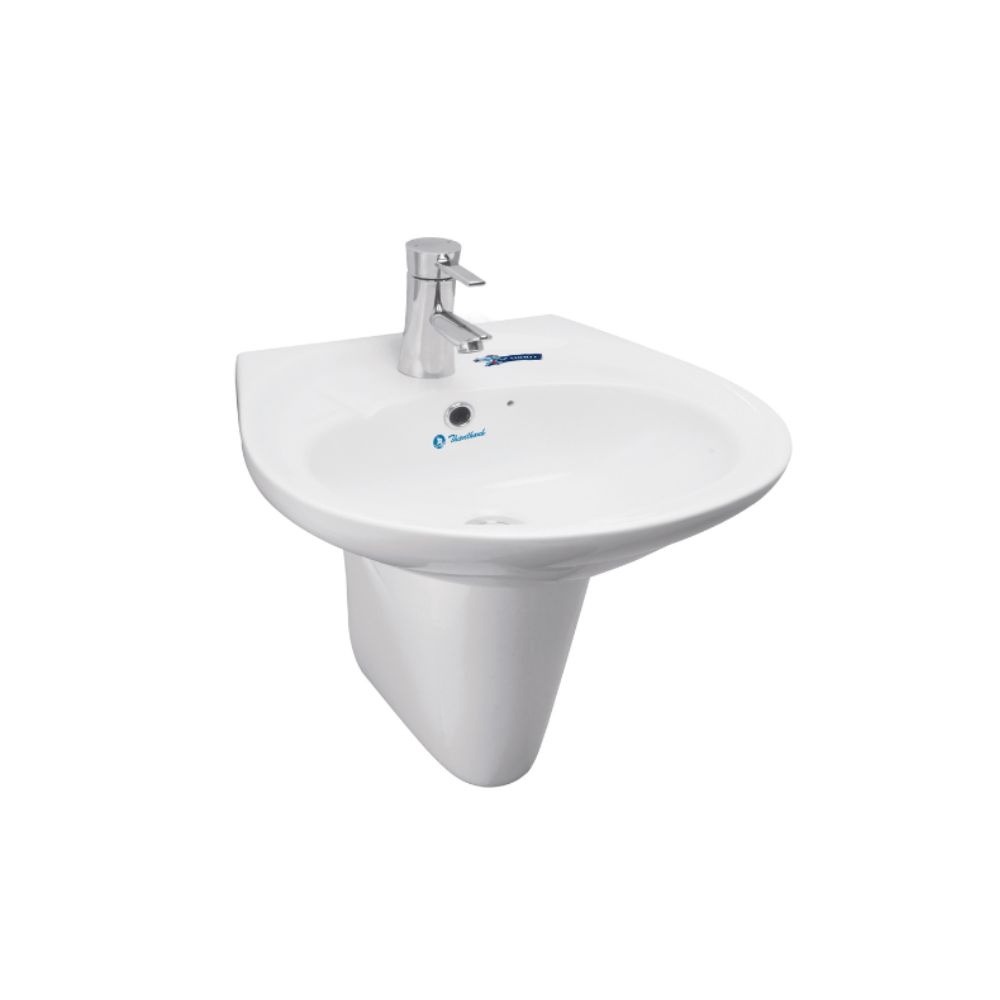 Chậu rửa mặt lavabo treo tường chân lửng Thiên Thanh LT04