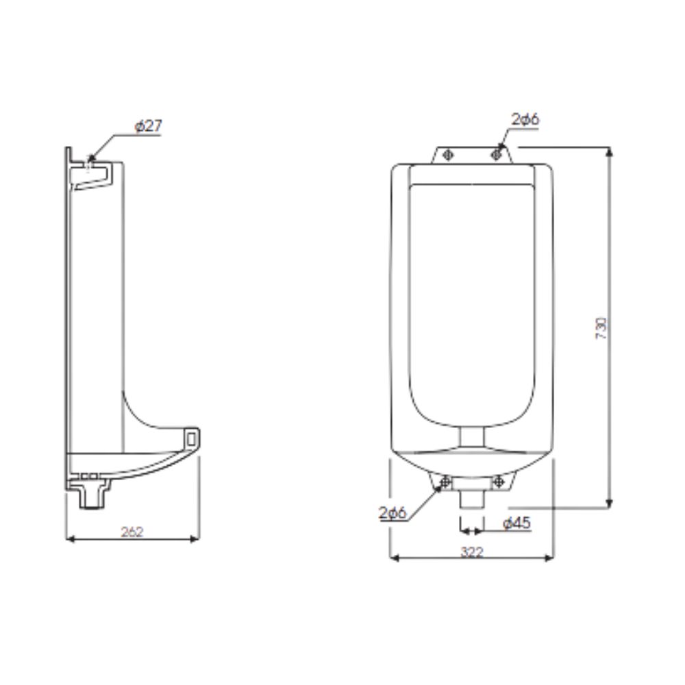 Bồn tiểu nam Thiên Thanh UT14