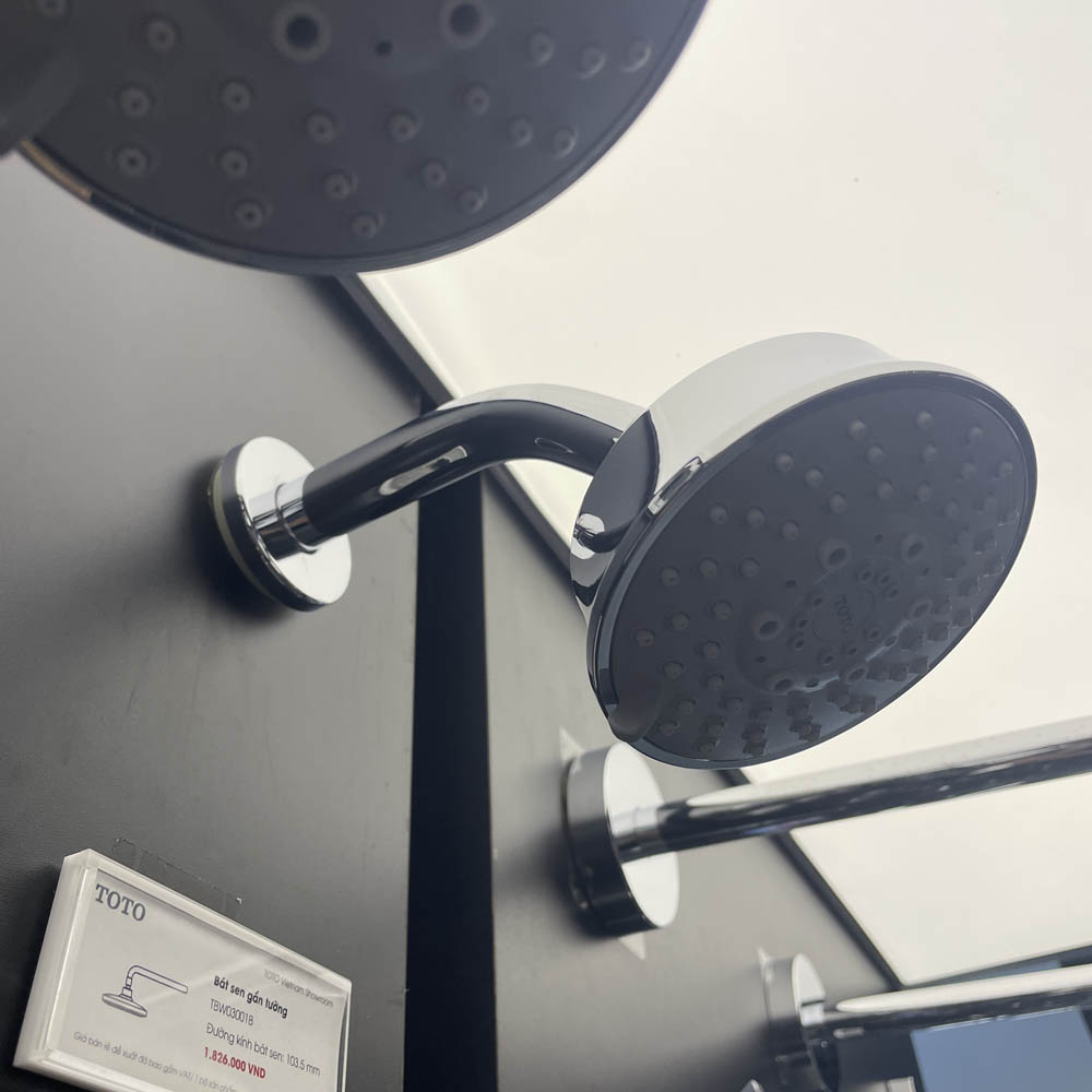 Bát sen tắm gắn tường TOTO TBW03001B (5 chế độ, tròn, 102mm, cổ điển)
