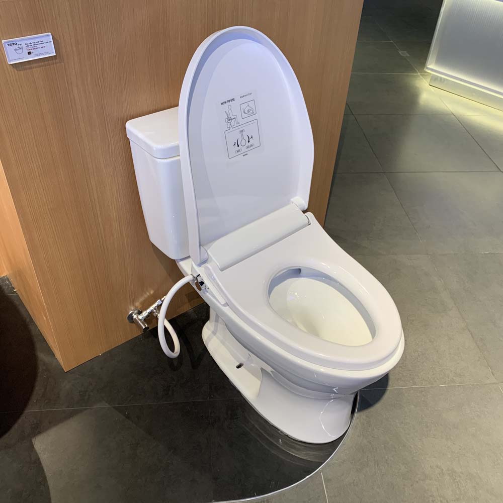 Bồn cầu TOTO CS735DE4 2 khối nắp rửa cơ TCW1211A