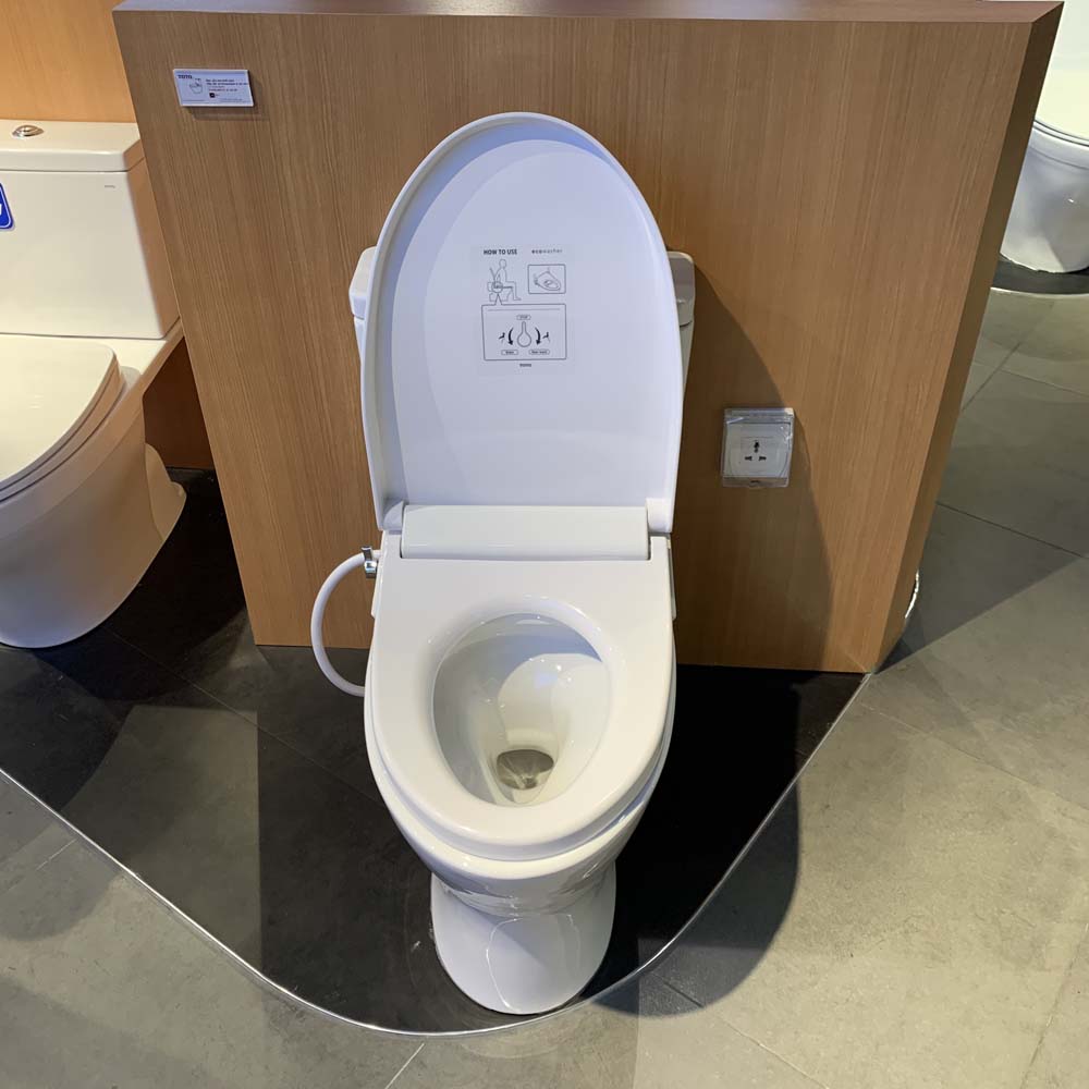 Bồn cầu TOTO CS735DE4 2 khối nắp rửa cơ TCW1211A