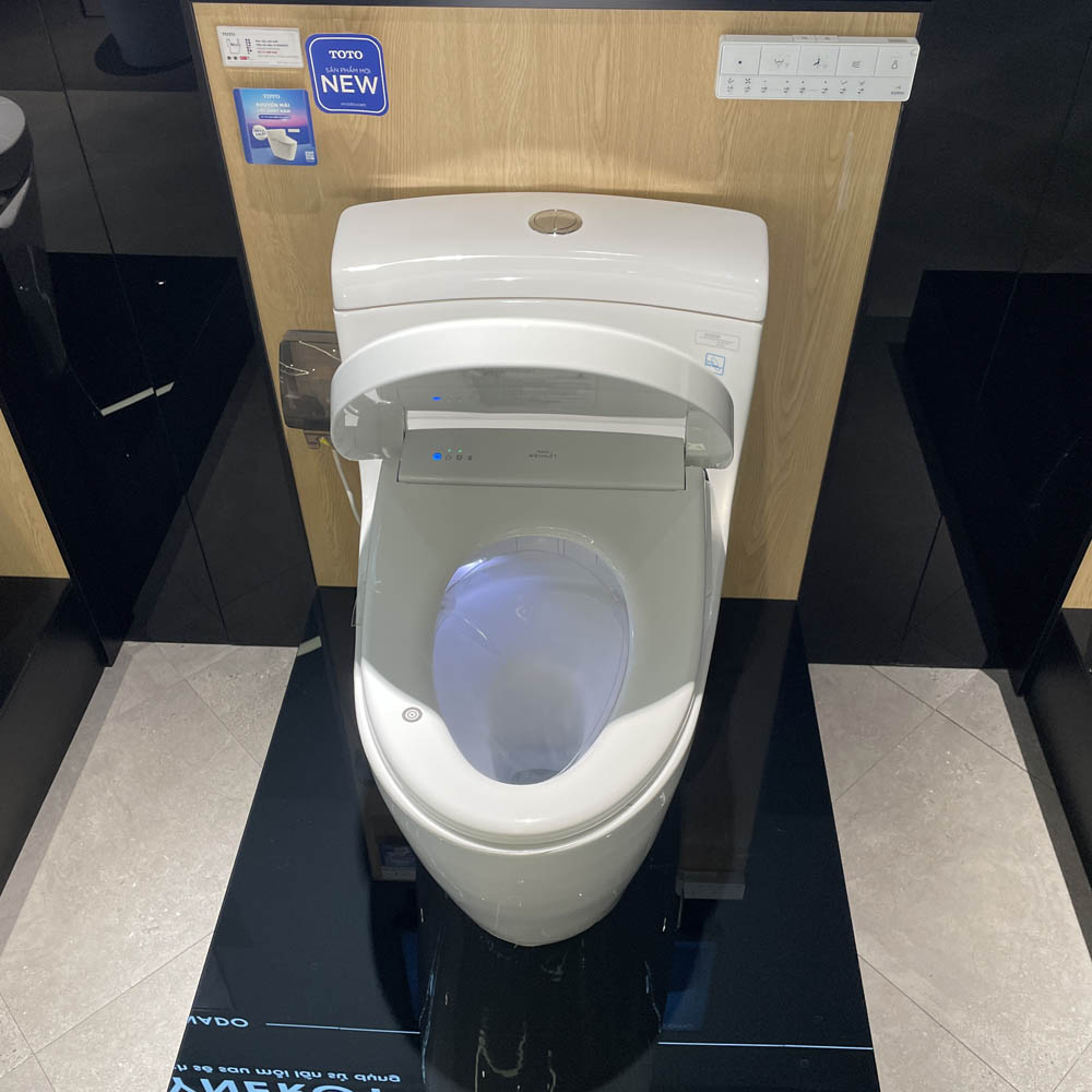 Bồn cầu TOTO MS636CDRW23 1 khối nắp điện tử Washlet S7 TCF47360GAA giấu dây