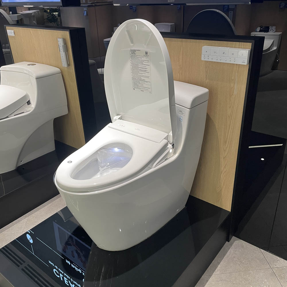 Bồn cầu TOTO MS636CDRW23 1 khối nắp điện tử Washlet S7 TCF47360GAA giấu dây