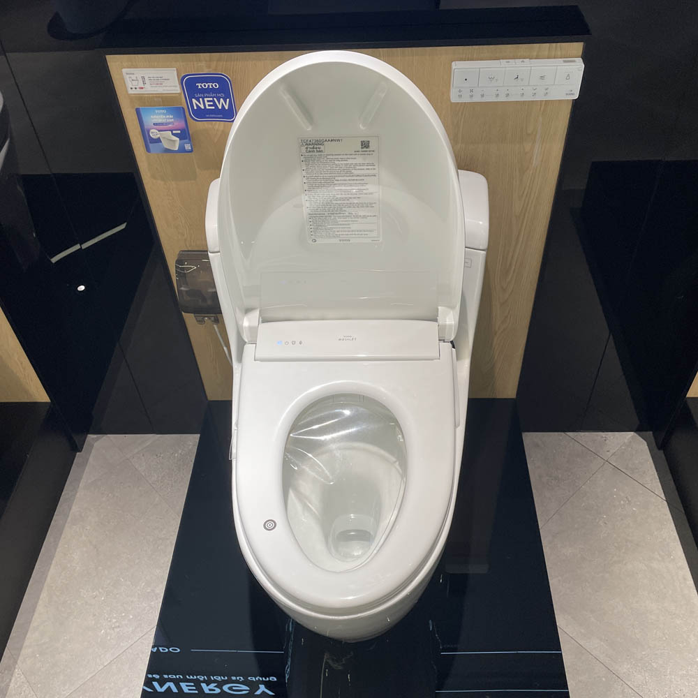 Bồn cầu TOTO MS636CDRW23 1 khối nắp điện tử Washlet S7 TCF47360GAA giấu dây